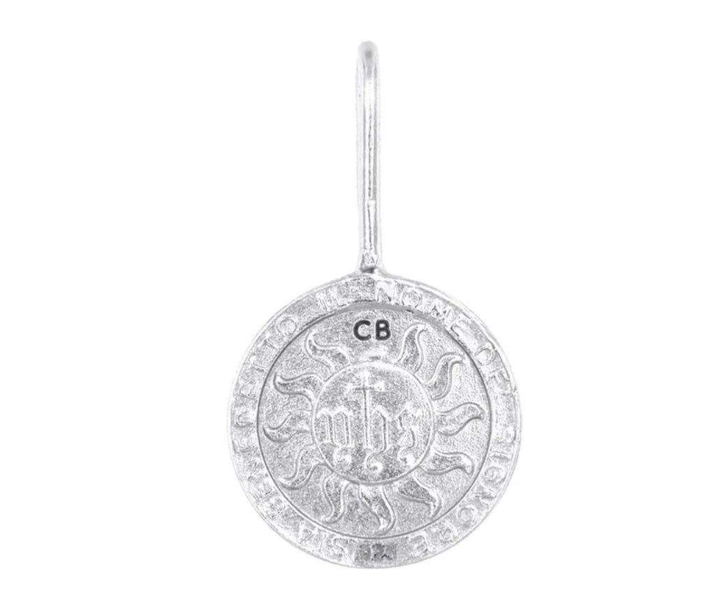 Cleopatra's Bling - Sacre Coeur Flames Pendant - Silver