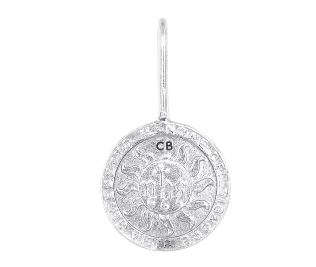 Cleopatra's Bling - Sacre Coeur Flames Pendant - Silver