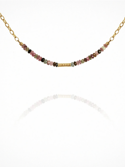 Rhodes - Necklace Tourmaline Gold