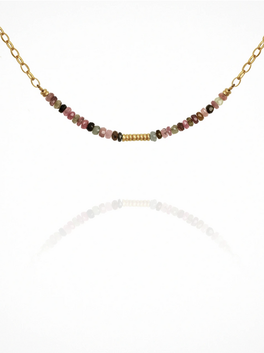 Rhodes - Necklace Tourmaline Gold