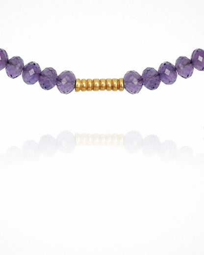 Rhodes - Necklace Amethyst Gold
