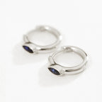 Temple Of The Sun - Chrysalis Earrings - Sapphire / Silver