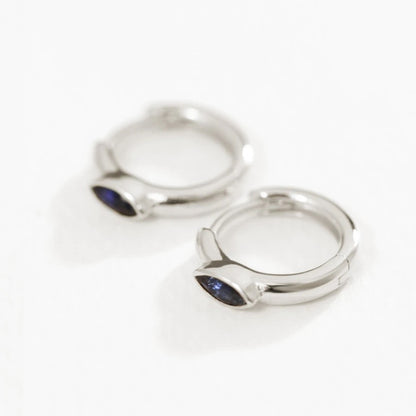 Temple Of The Sun - Chrysalis Earrings - Sapphire / Silver