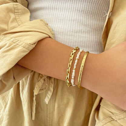 Arms Of Eve - Lucia Pearl Bracelet - Gold