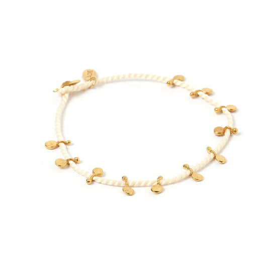 Arms Of Eve - Jai Gold Bracelet - White