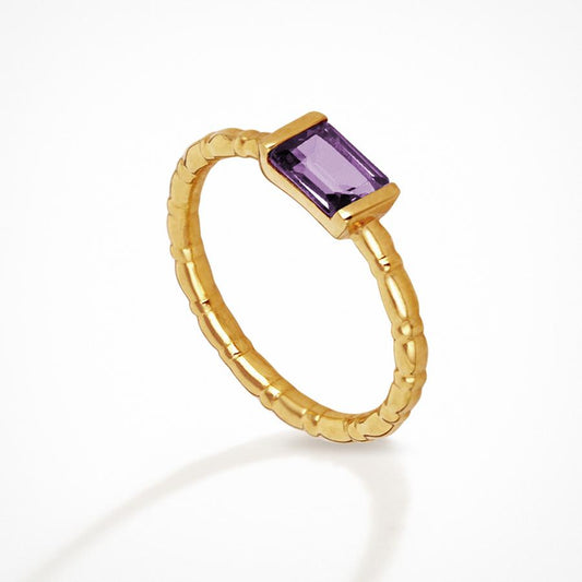 Pia Ring Amethyst - Gold