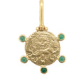 Cleopatra's Bling - Jahangir Pendant - Gold / Green Onyx