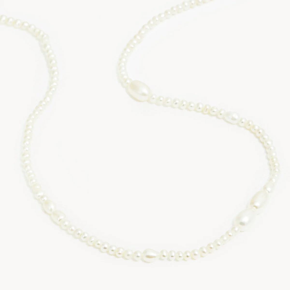 By Charlotte - Lunar Light Pearl Choker - Silver