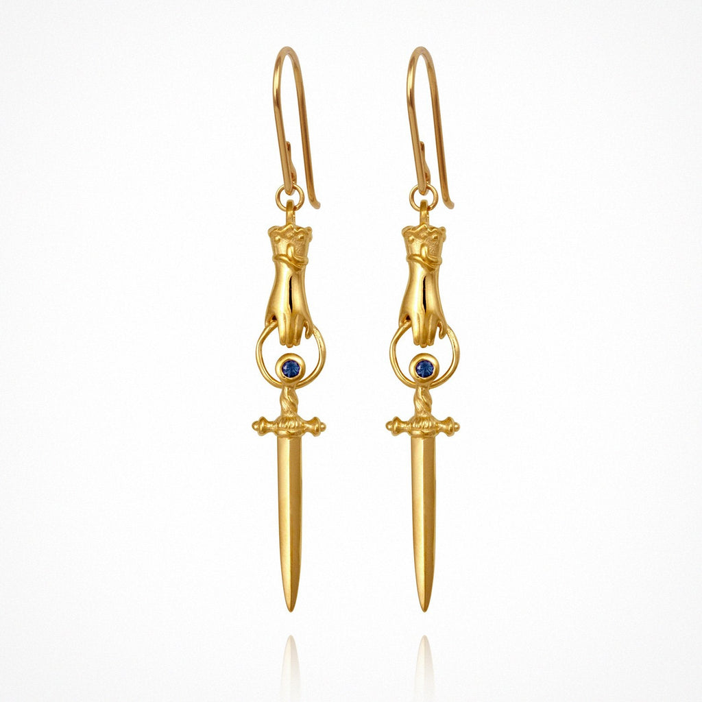 Temple Of The Sun - Alexa Earrings - Gold