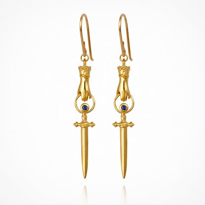 Temple Of The Sun - Alexa Earrings - Gold