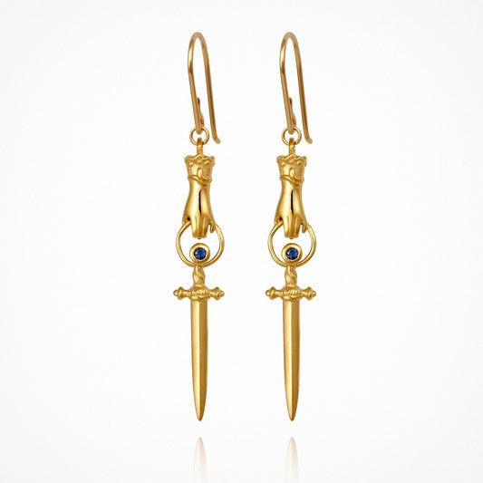 Temple Of The Sun - Alexa Earrings - Gold