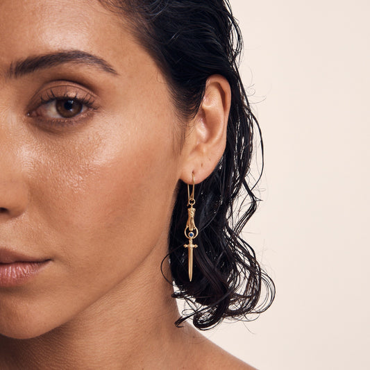 Temple Of The Sun - Alexa Earrings - Gold