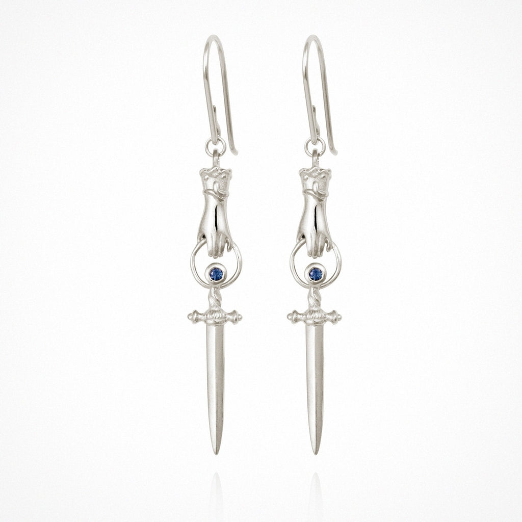 Temple Of The Sun - Alexa Earrings - Silver