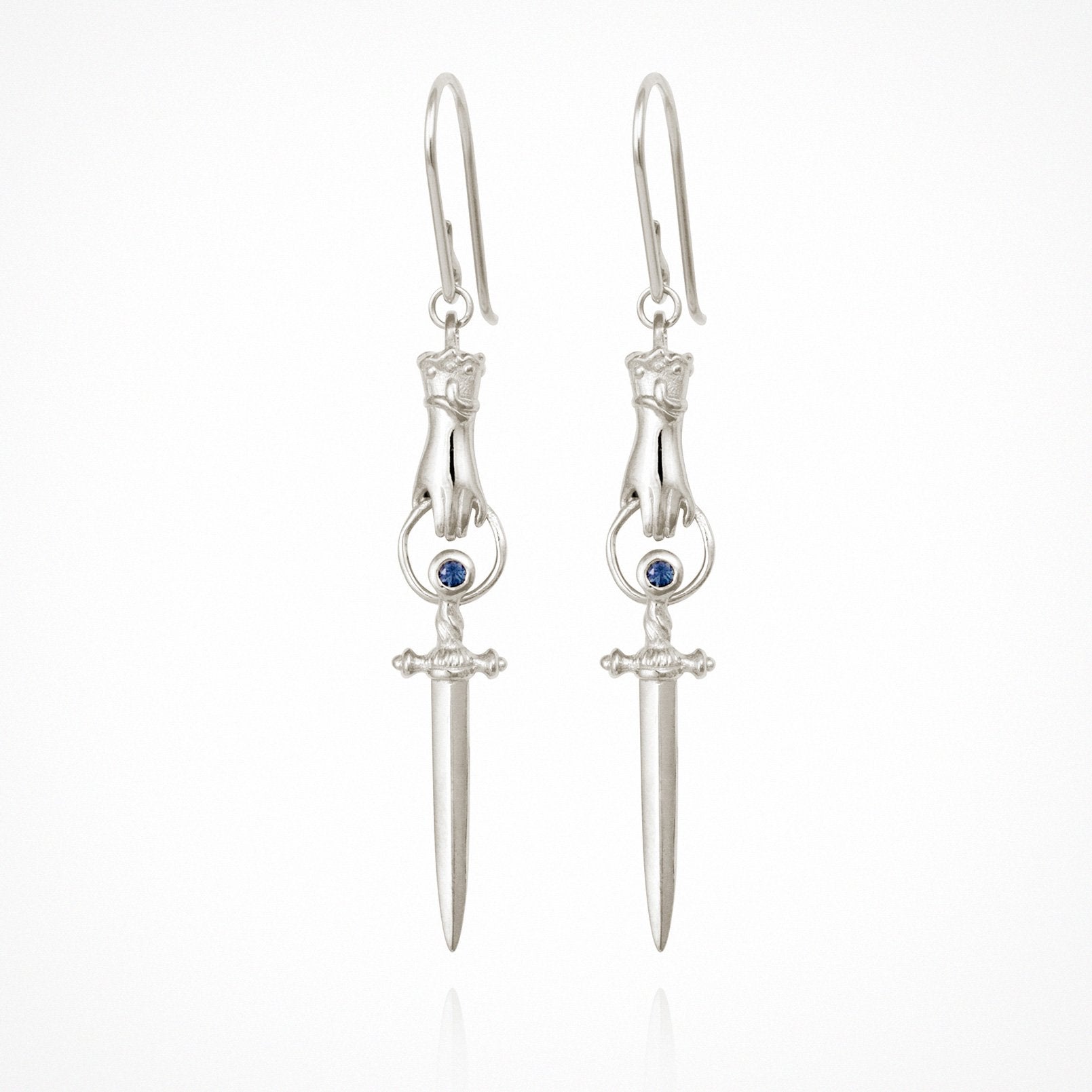 Temple Of The Sun - Alexa Earrings - Silver