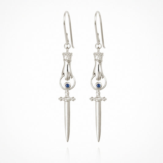 Temple Of The Sun - Alexa Earrings - Silver