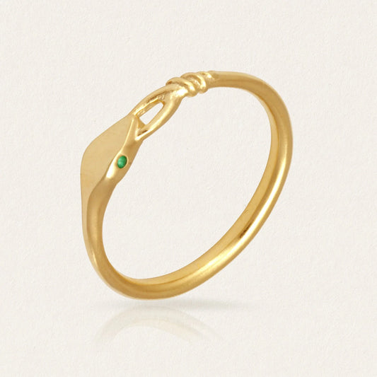 Temple of the Sun - Althea Emerald Ring - Gold