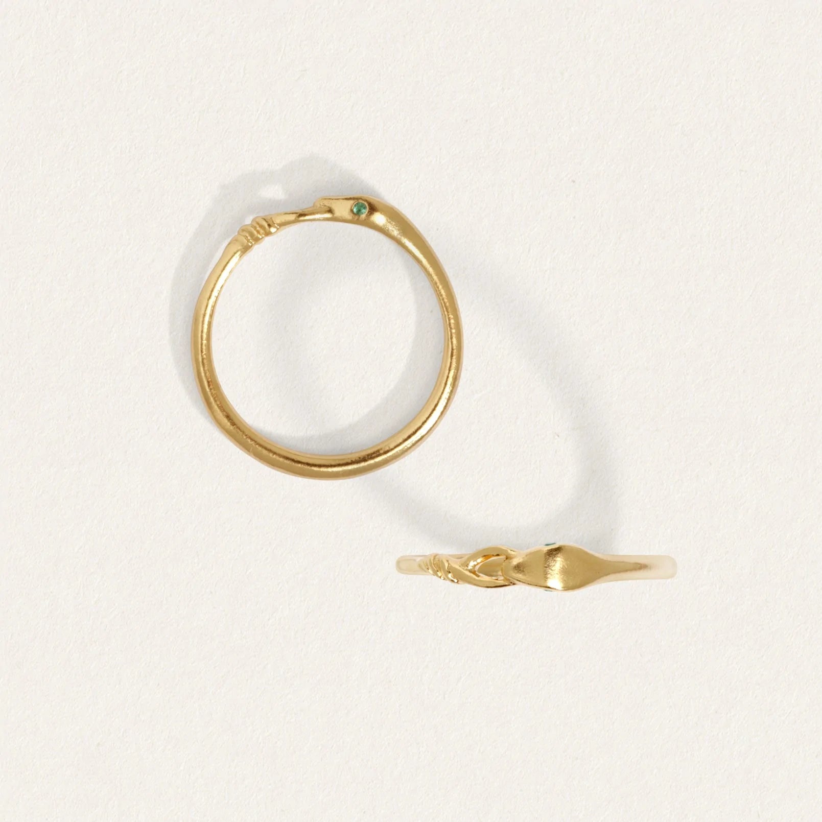 Temple of the Sun - Althea Emerald Ring - Gold