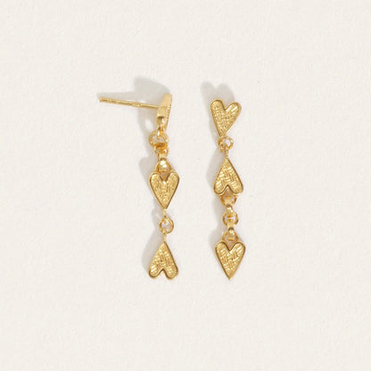 Temple of the Sun - Amore Earrings - Gold