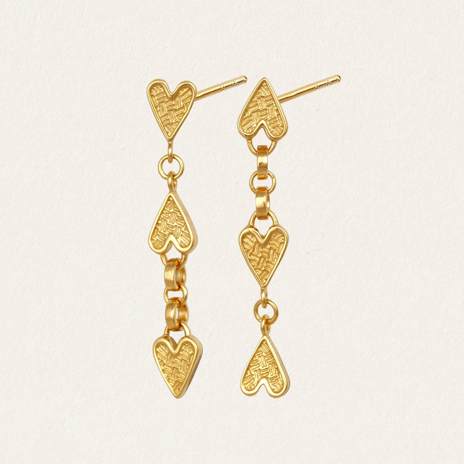 Temple of the Sun - Amore Earrings - Gold
