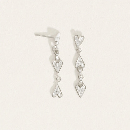 Temple of the Sun - Amore Earrings - Silver