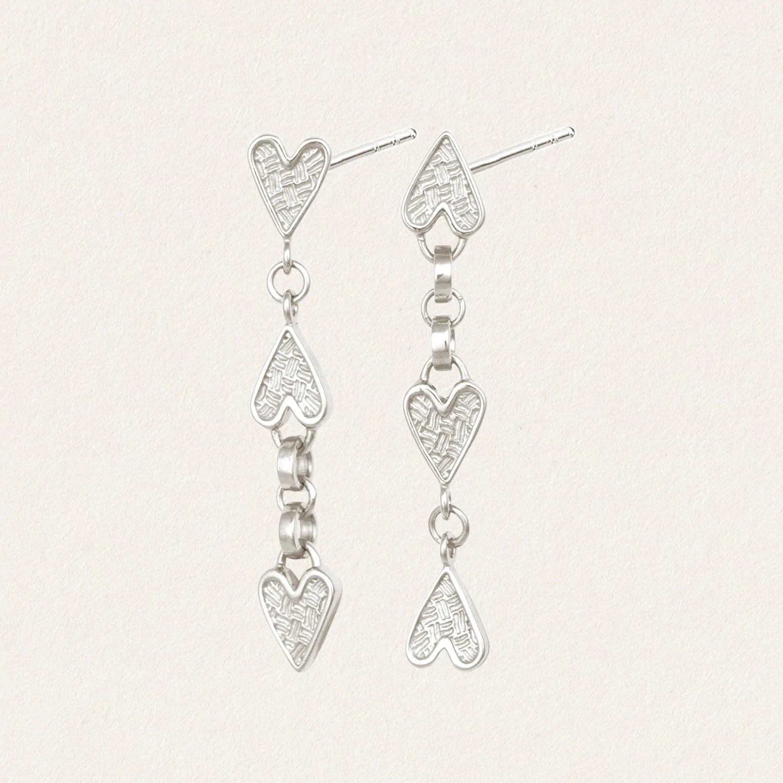 Temple of the Sun - Amore Earrings - Silver