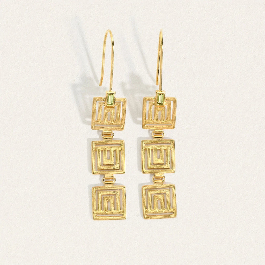 Temple Of The Sun - Ariadne Earrings - Gold