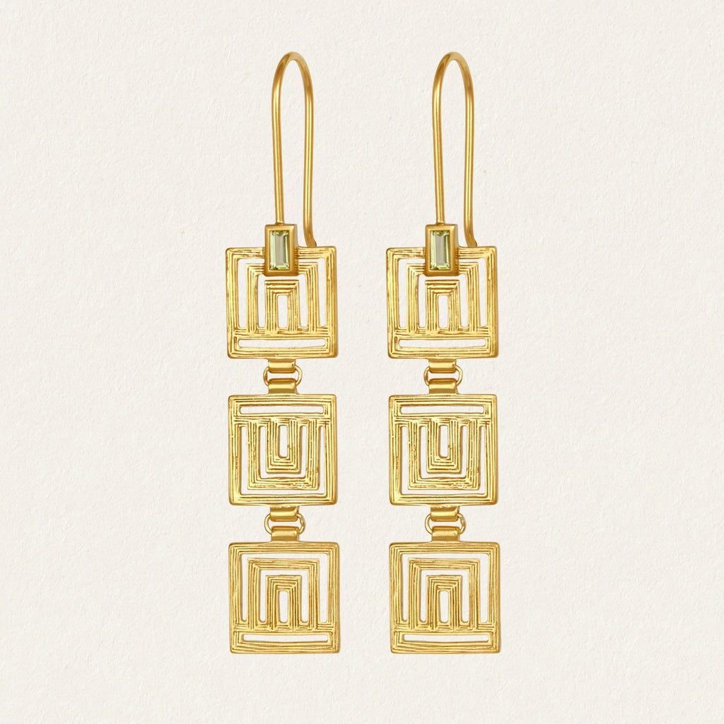 Temple Of The Sun - Ariadne Earrings - Gold