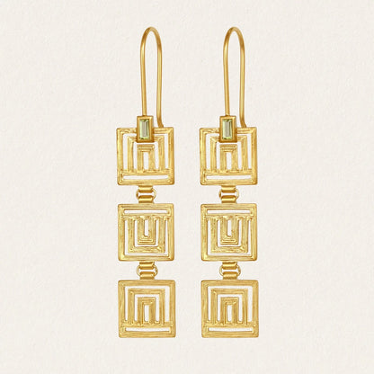 Temple Of The Sun - Ariadne Earrings - Gold