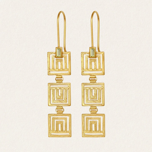 Temple Of The Sun - Ariadne Earrings - Gold