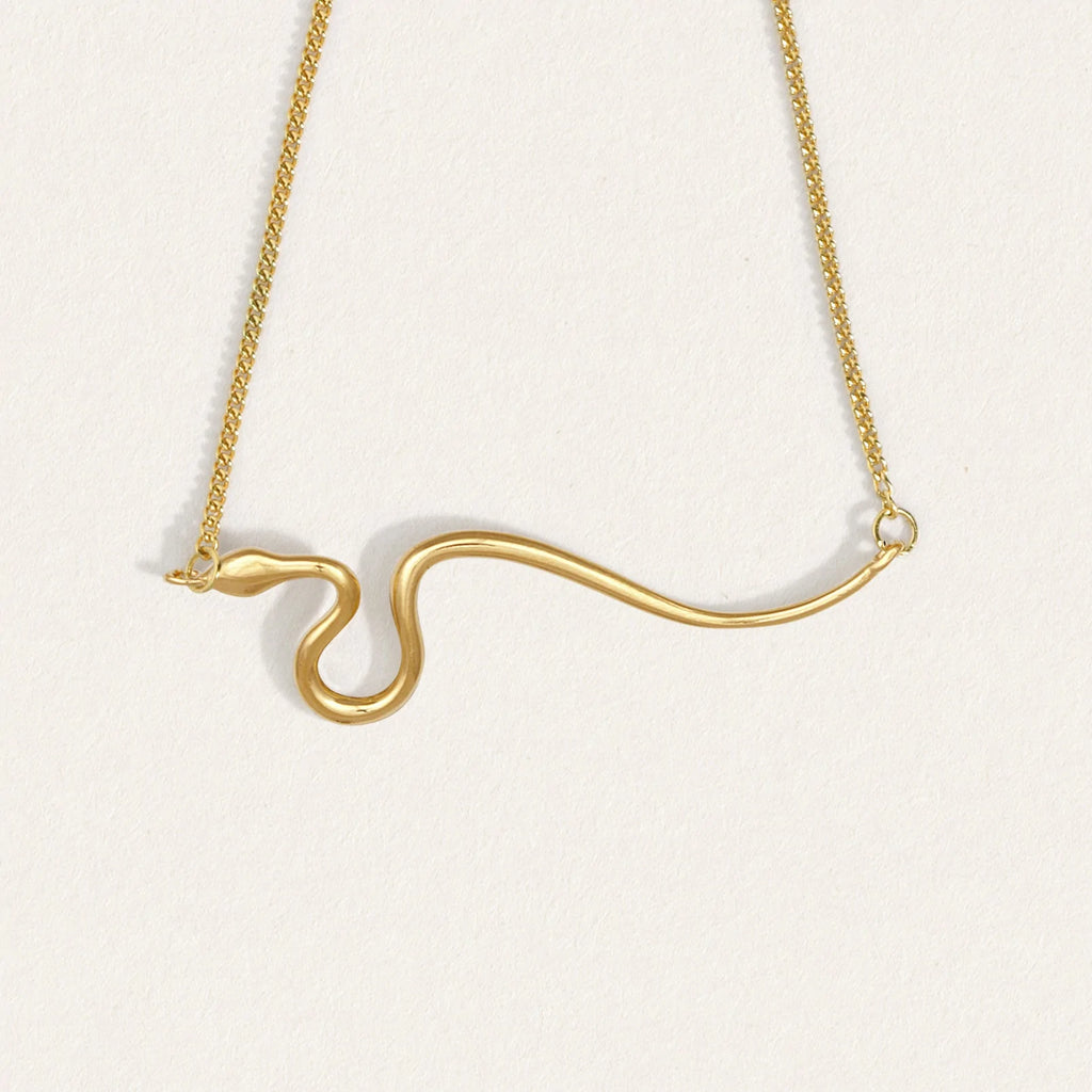 Temple Of The Sun - Asp Necklace - Gold