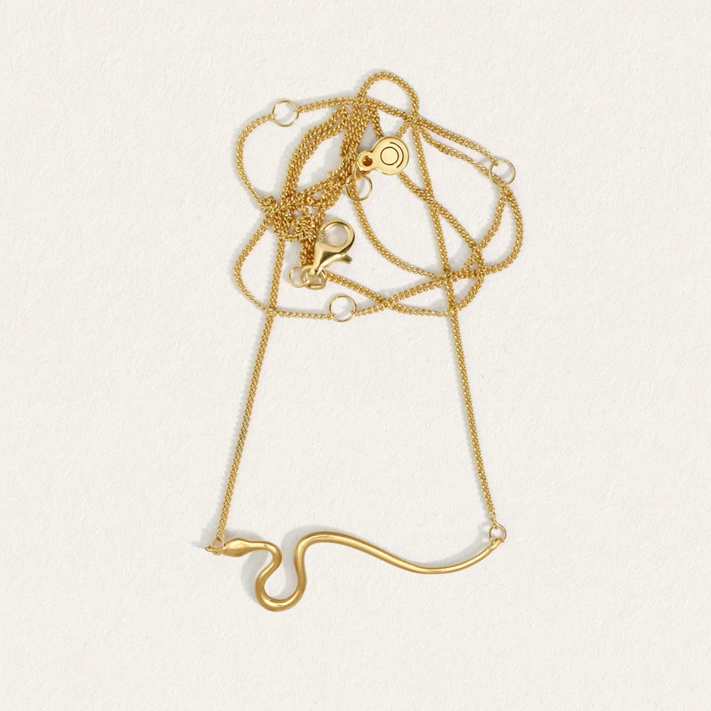 Temple Of The Sun - Asp Necklace - Gold