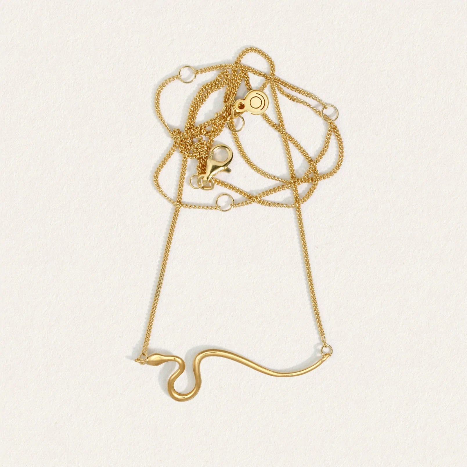 Temple Of The Sun - Asp Necklace - Gold