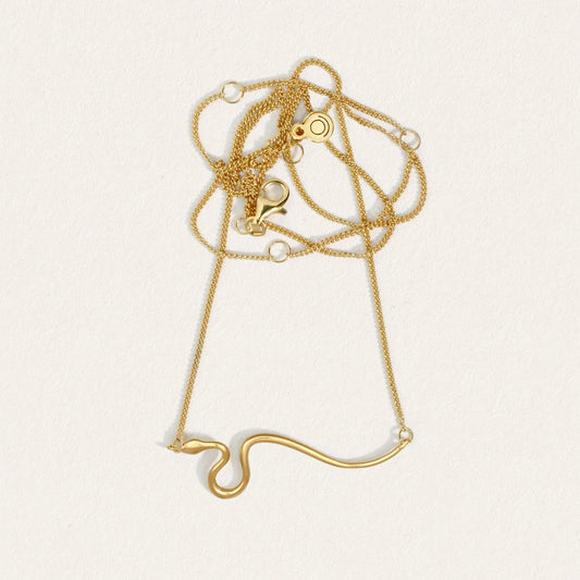 Temple Of The Sun - Asp Necklace - Gold