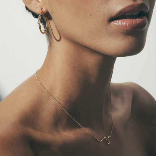 Temple Of The Sun - Asp Necklace - Gold