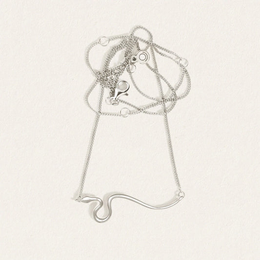 Temple Of The Sun - Asp Necklace - Silver