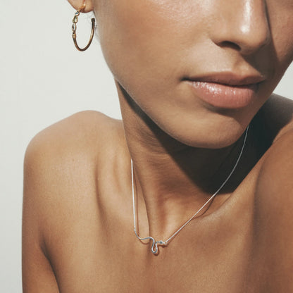 Temple Of The Sun - Asp Necklace - Silver