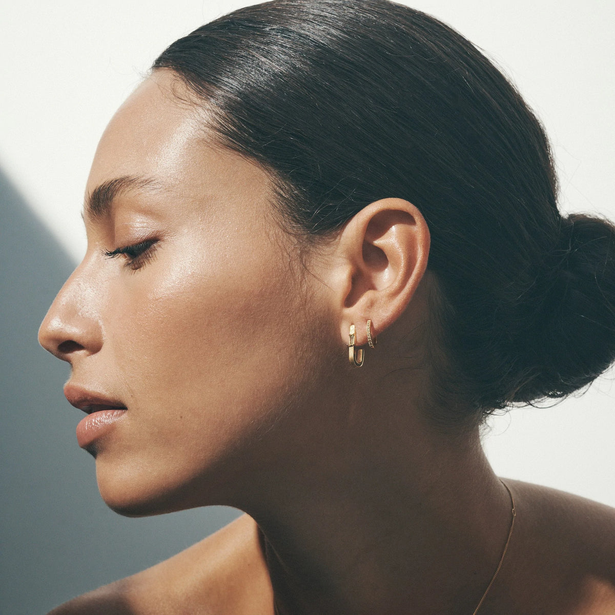 Temple Of The Sun - Cala Peridot Earrings - Gold
