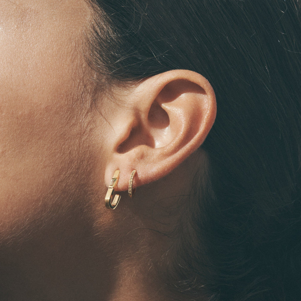Temple Of The Sun - Cala Peridot Earrings - Gold