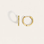 Temple Of The Sun - Chloe Peridot Huggies - Gold