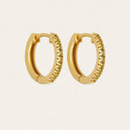 Temple Of The Sun - Chloe Peridot Huggies - Gold