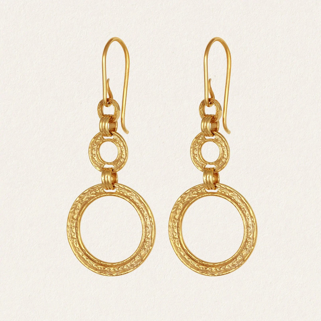 Temple of the Sun - Eliane Earrings - Gold