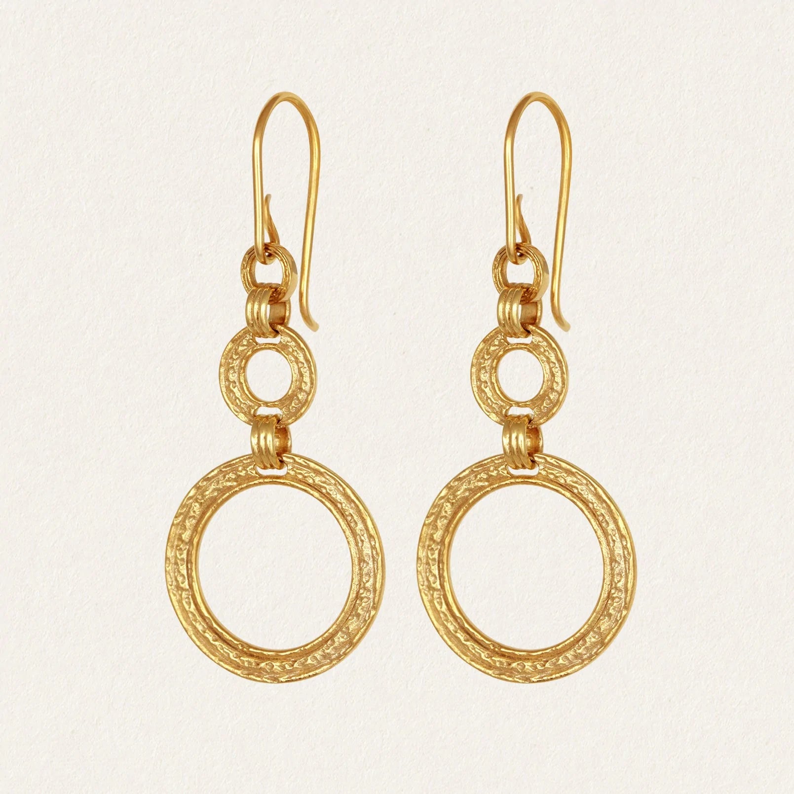 Temple of the Sun - Eliane Earrings - Gold