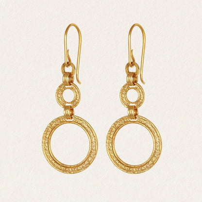 Temple of the Sun - Eliane Earrings - Gold