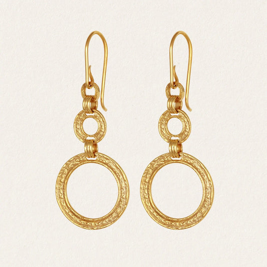 Temple of the Sun - Eliane Earrings - Gold