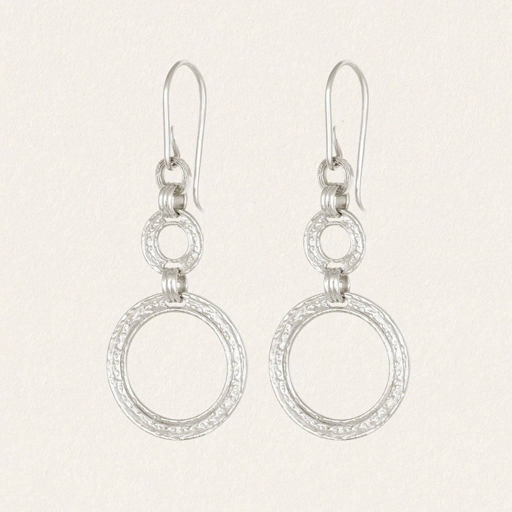 Temple of the Sun - Eliane Earrings - Silver