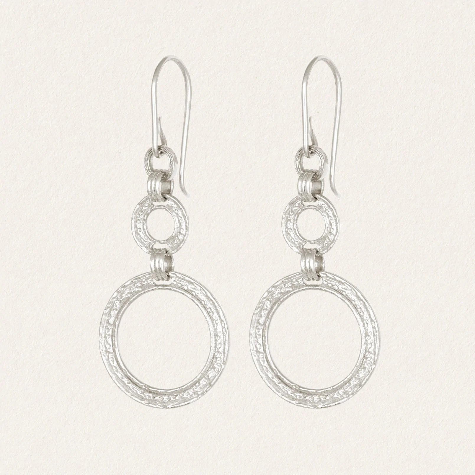 Temple of the Sun - Eliane Earrings - Silver