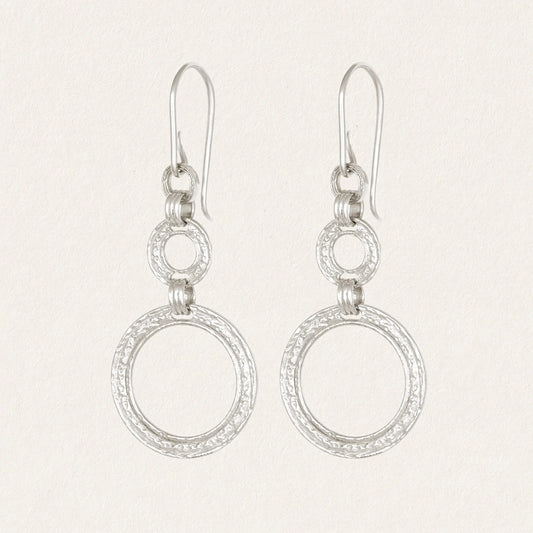 Temple of the Sun - Eliane Earrings - Silver