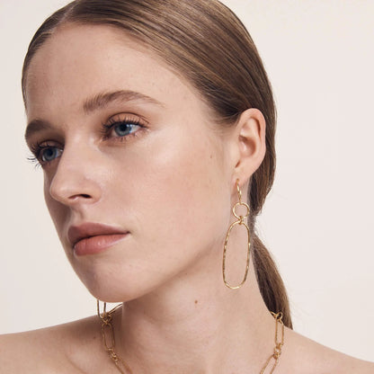 Temple Of The Sun - Elsie Earrings - Gold