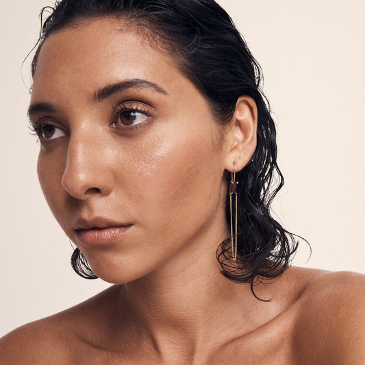 Temple Of The Sun - Ember Earrings - Gold