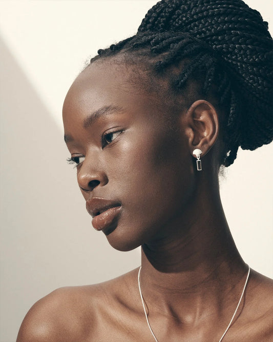 Temple Of The Sun - Hali Earrings - Silver